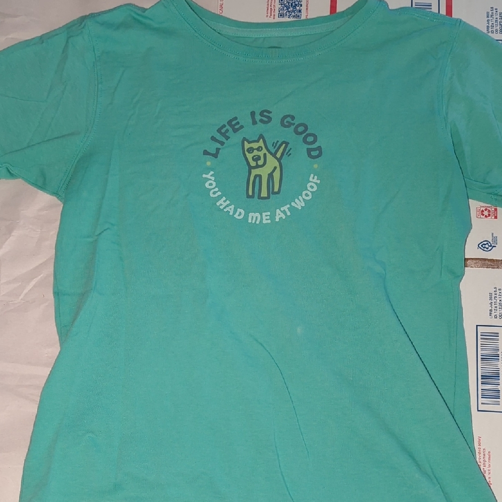Life Is Good Women's 'You Had Me at Woof' Tee Dog